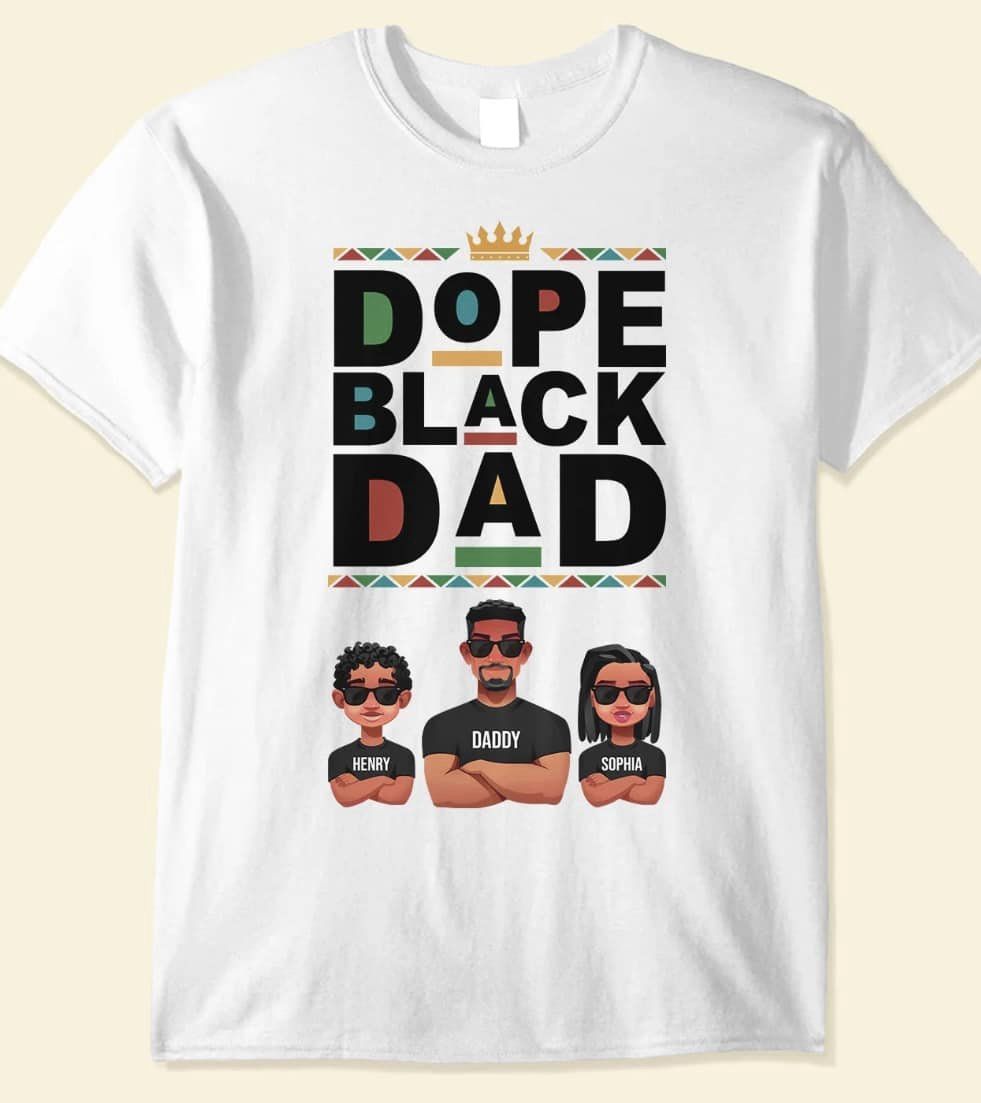 Dope Black Dad Tee Shirt